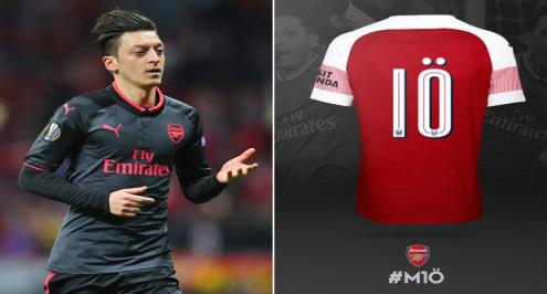 أوزيل يحصل على القميص رقم 10 بعد رحيل ويلشير